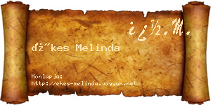 Ékes Melinda névjegykártya